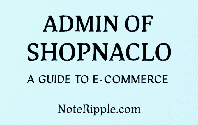 Admin of Shopnaclo